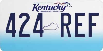 KY license plate 424REF