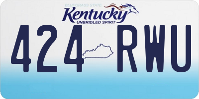 KY license plate 424RWU