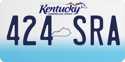 KY license plate 424SRA