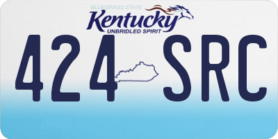 KY license plate 424SRC