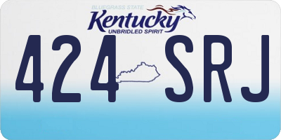 KY license plate 424SRJ