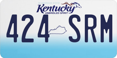KY license plate 424SRM