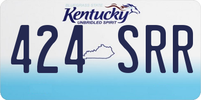 KY license plate 424SRR