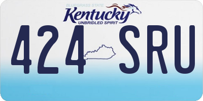 KY license plate 424SRU