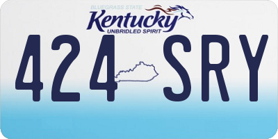 KY license plate 424SRY