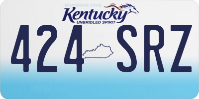 KY license plate 424SRZ