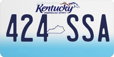 KY license plate 424SSA