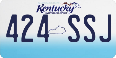 KY license plate 424SSJ