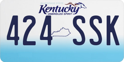 KY license plate 424SSK