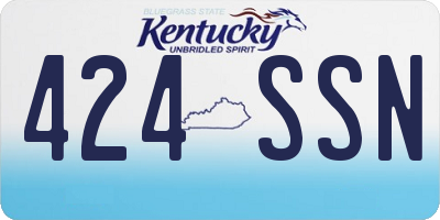 KY license plate 424SSN