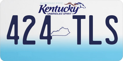 KY license plate 424TLS