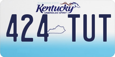 KY license plate 424TUT