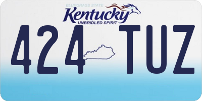 KY license plate 424TUZ