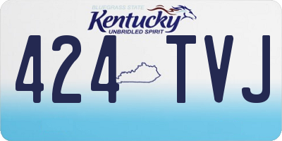 KY license plate 424TVJ