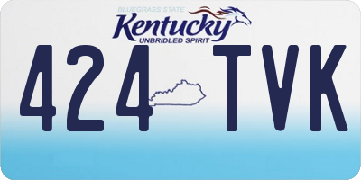 KY license plate 424TVK