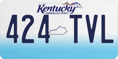 KY license plate 424TVL