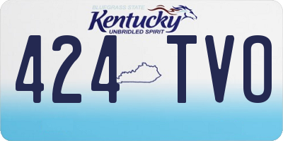 KY license plate 424TVO