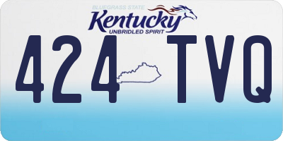 KY license plate 424TVQ