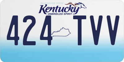 KY license plate 424TVV