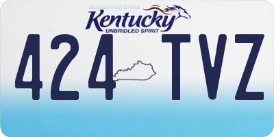 KY license plate 424TVZ