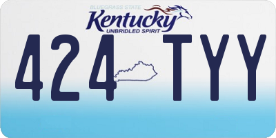 KY license plate 424TYY
