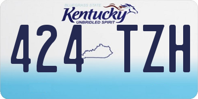 KY license plate 424TZH