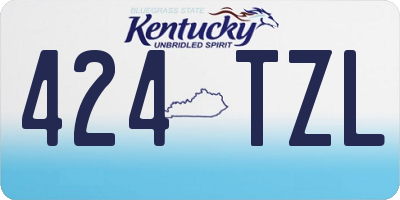 KY license plate 424TZL