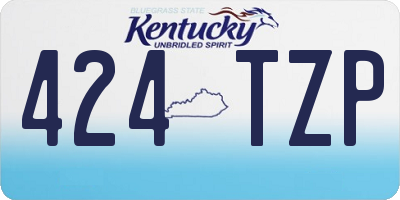 KY license plate 424TZP
