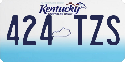 KY license plate 424TZS