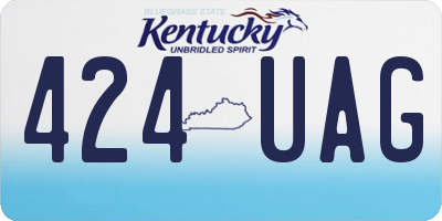 KY license plate 424UAG