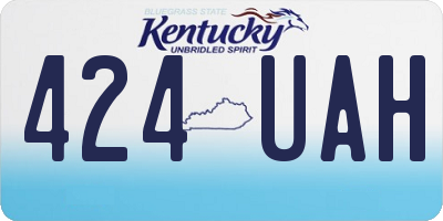 KY license plate 424UAH