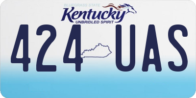 KY license plate 424UAS