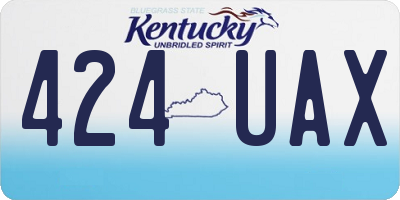 KY license plate 424UAX