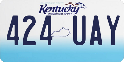KY license plate 424UAY