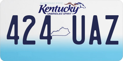 KY license plate 424UAZ