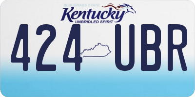 KY license plate 424UBR