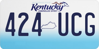 KY license plate 424UCG