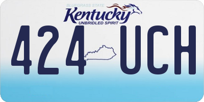 KY license plate 424UCH
