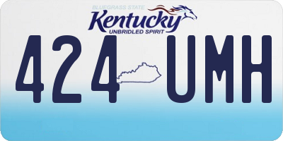 KY license plate 424UMH