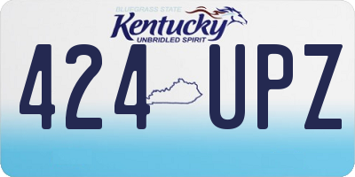 KY license plate 424UPZ