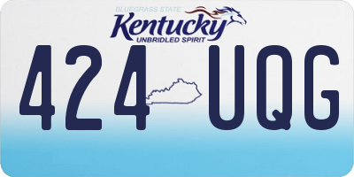 KY license plate 424UQG