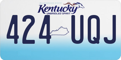 KY license plate 424UQJ