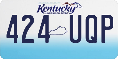 KY license plate 424UQP