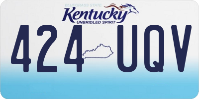 KY license plate 424UQV