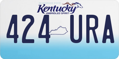 KY license plate 424URA