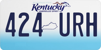 KY license plate 424URH