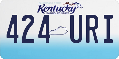 KY license plate 424URI