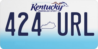KY license plate 424URL