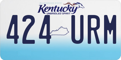 KY license plate 424URM