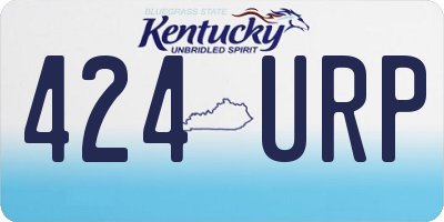 KY license plate 424URP